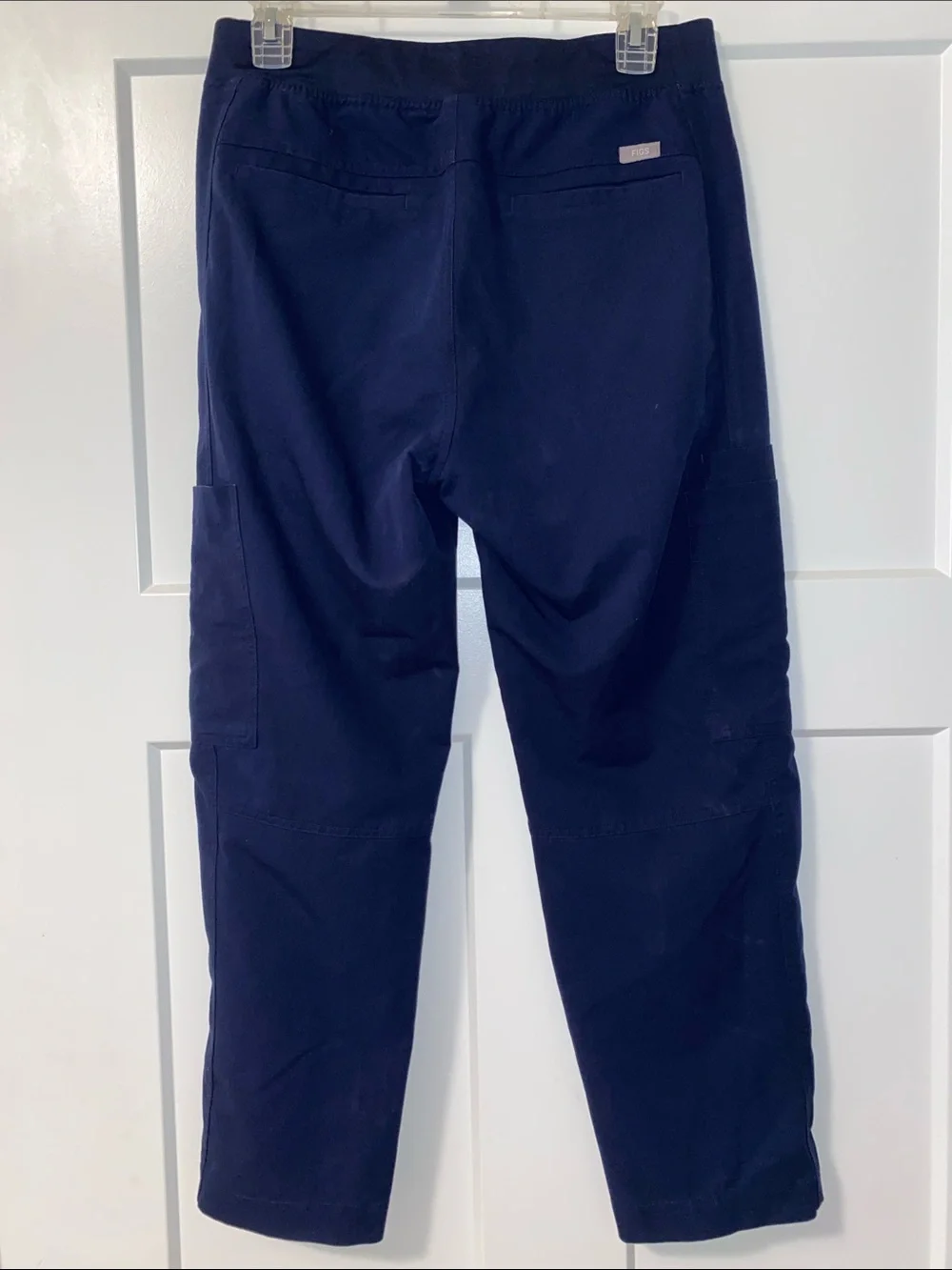 Figs Men's Dark Navy Cargo Scrub Pants with Utility Pockets
